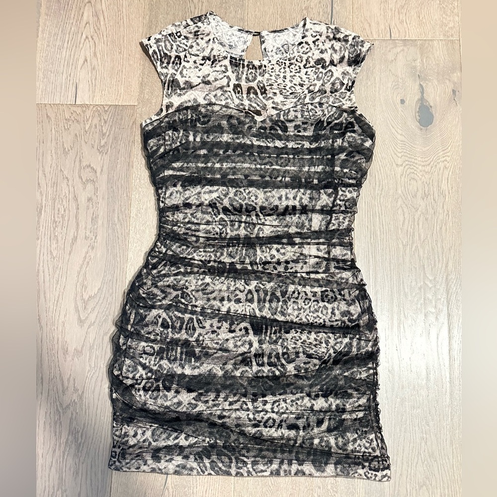 Ark & Co Leopard Print Mini Dress